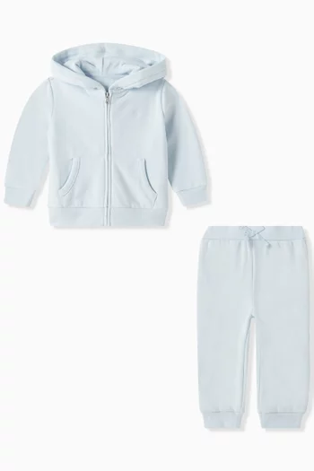 Logo-embroidered Tracksuit Set in Cotton Blend