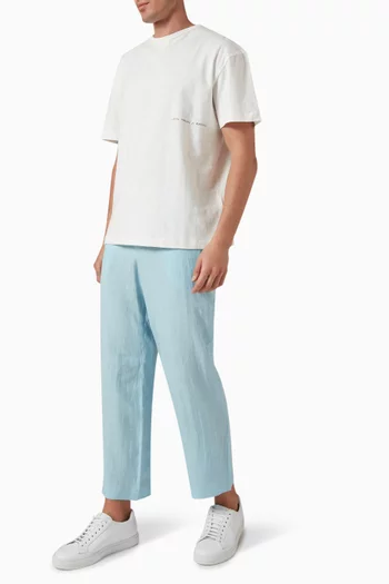 Elasticated Pants in Linen