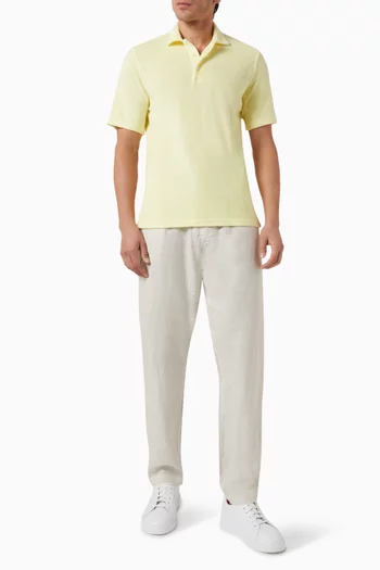 Polo Shirt in Cotton Terry