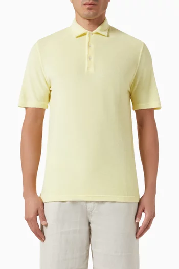 Polo Shirt in Cotton Terry
