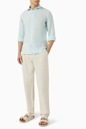 Bonifacio Tapered Pants in Linen