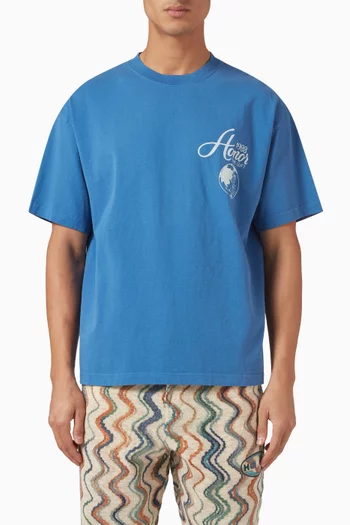 Travel T-shirt in Cotton-jersey