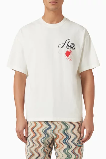 Travel T-shirt in Cotton-jersey
