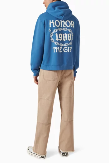 Chainlink Logo Hoodie in Cotton-fleece