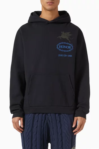 Hellhound Towing Hoodie in Cotton-fleece
