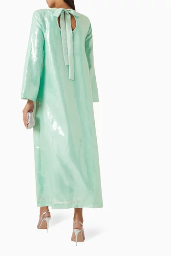 Sequin-embellished A-line Dress