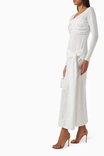 Gathered Drape Dress