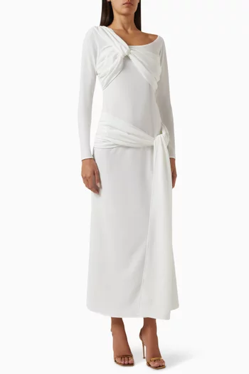 Gathered Drape Dress