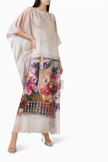 Printed Floral Kaftan