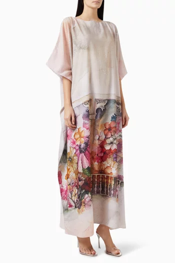 Printed Floral Kaftan