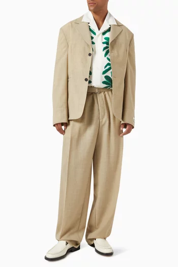 Canevas Pants in Wool-blend