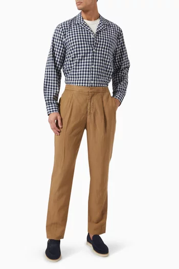 Luis Shirt in Cotton Seersucker