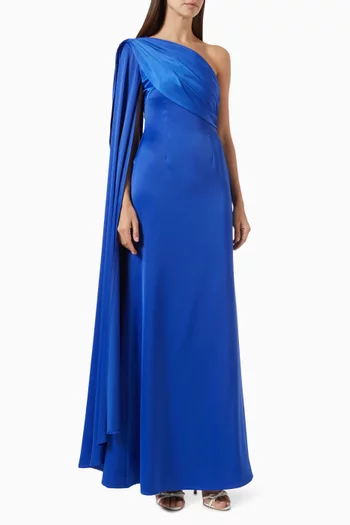 Kiolet Maxi Dress in Crepe Satin