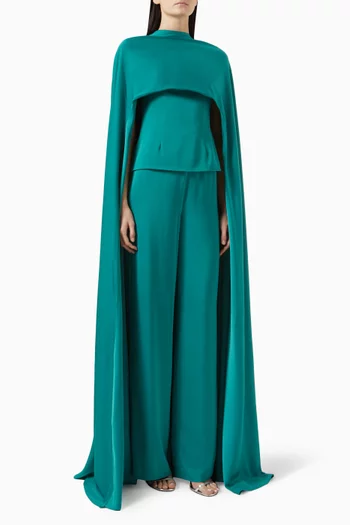 Kamaria 3-piece Cape Top & Pants Set