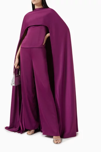 Kamaria 3-piece Cape Top & Pants Set