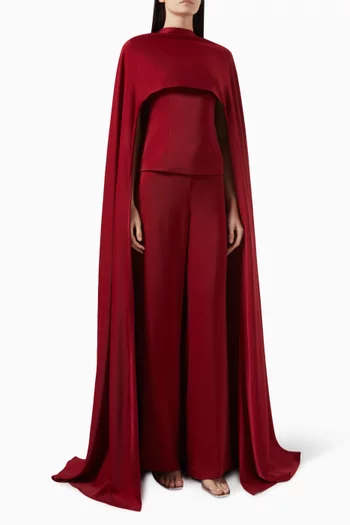 Kamaria 3-piece Cape Top & Pants Set