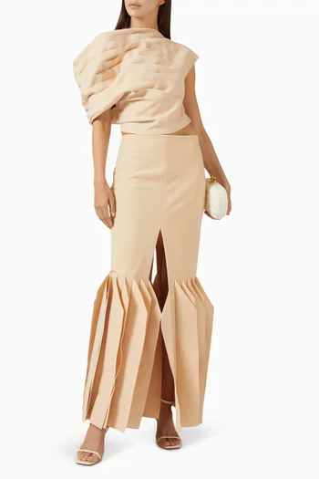 Off-shoulder Draped Top