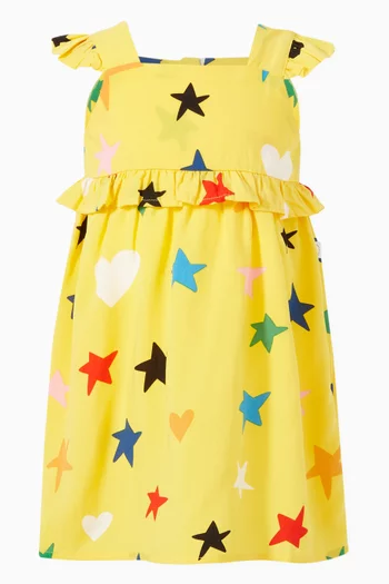 Ruffled Hearts & Stars Dress Set