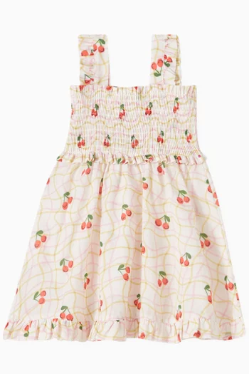 Cherry Dress & Bloomers in Organic Cotton
