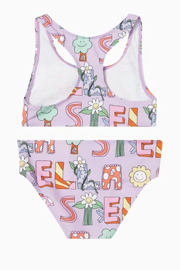 Logo-print Two-piece Swimsuit