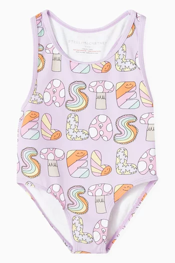 Logo-print One-piece Swimsuit