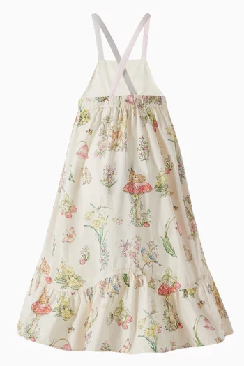 Floral-print Midi Dress in Organic Cotton