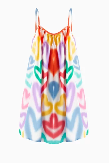 Floral Print Dress in Viscose-blend