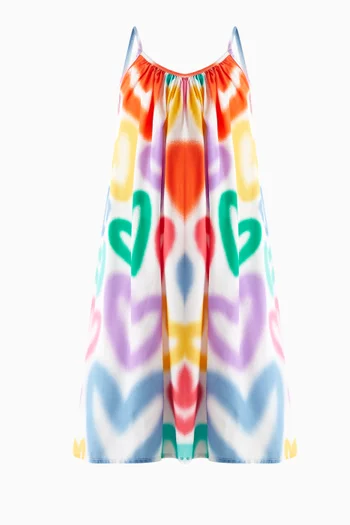Floral Print Dress in Viscose-blend