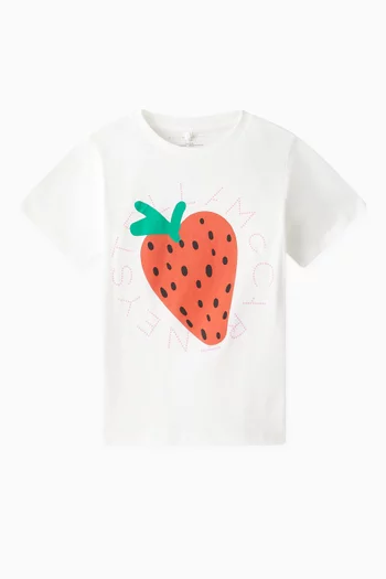 Strawberry Graphic T-shirt in Organic Cotton