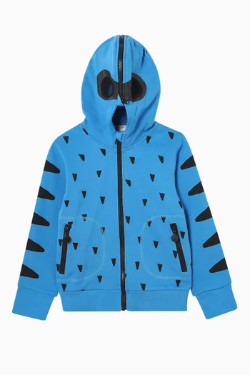 Cut-out Hoodie in Cotton