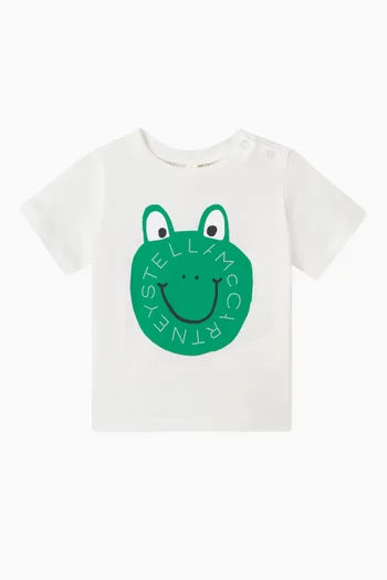 Baby Frog-print T-shirt in Cotton