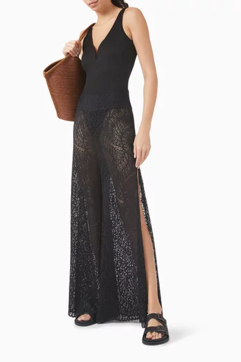 Paloma Wide-leg Pants in Lace