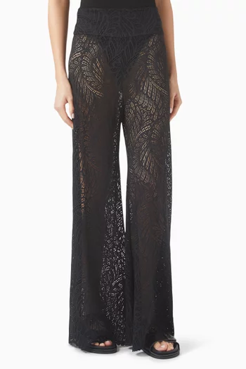 Paloma Wide-leg Pants in Lace