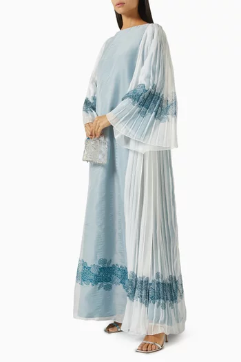 Printed Pleated Kaftan
