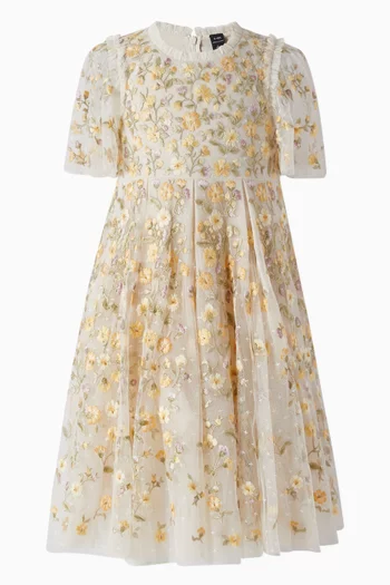 Embroidered Posy Pirouette Prom Dress