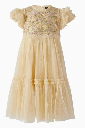 Florine Embellished Flared Dress