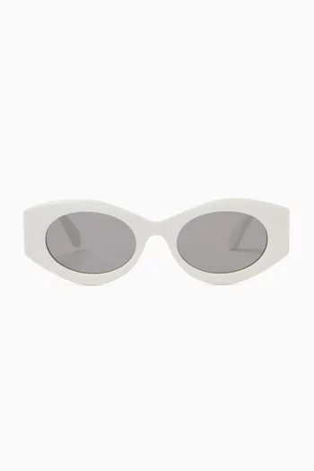 Oval Sunglasses in Acetate