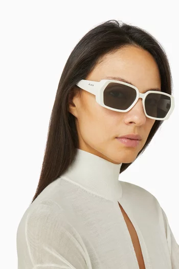 Geometric Sunglasses in Acetate