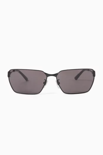 Rectangle Sunglasses in Metal