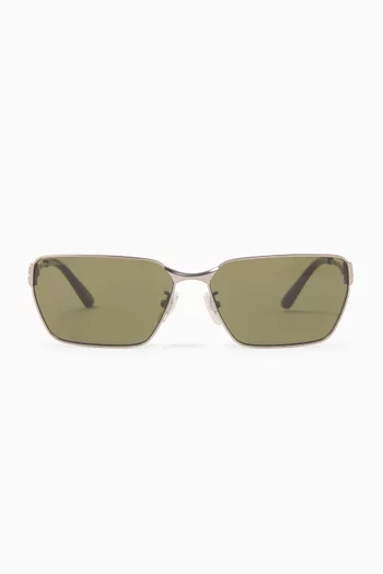 Rectangle Sunglasses in Metal