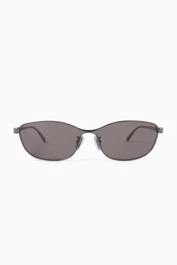 Rectangular Sunglasses in Metal
