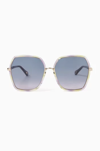 Oversized Sunglasses in Acetate