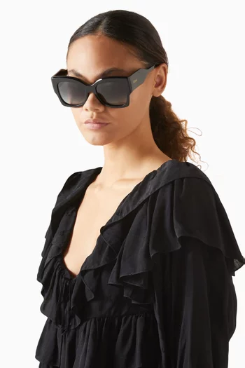 Oversized Sunglasses in Acetate
