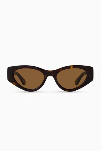 Oval Sunglasses in Acetate
