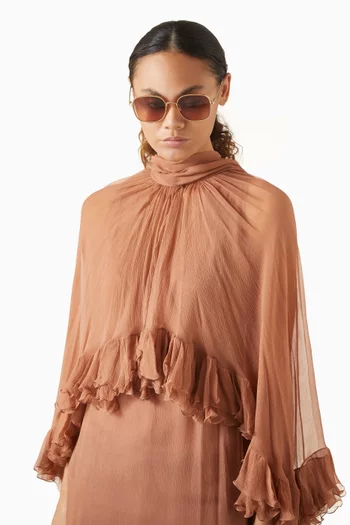Oversized Sunglasses in Metal