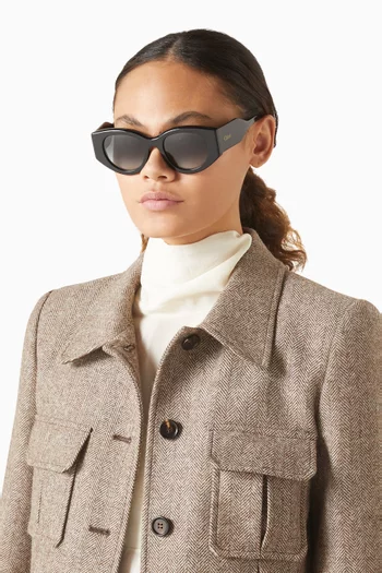 Round Sunglasses in Acetate