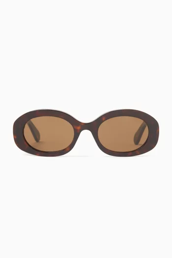 Oval Sunglasses in Acetate