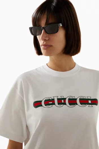 Rectangle Sunglasses in Recycled Acetate