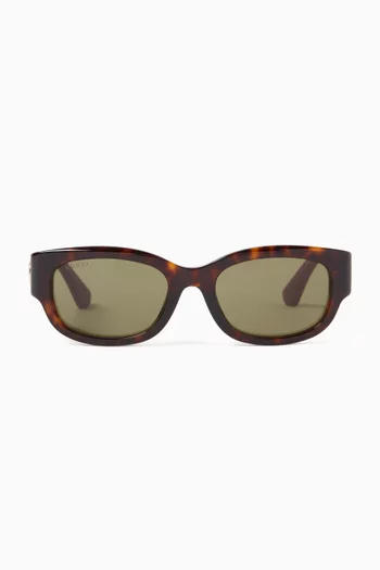 Rectangular Sunglasses in Acetate