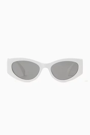 Oval Sunglasses in Recycled Acetate